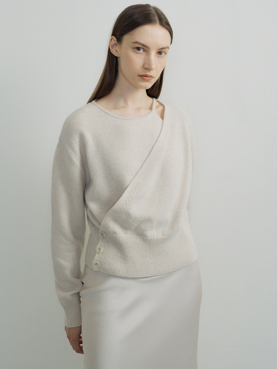 CASHMERE LAYERED KNIT_3COLOR