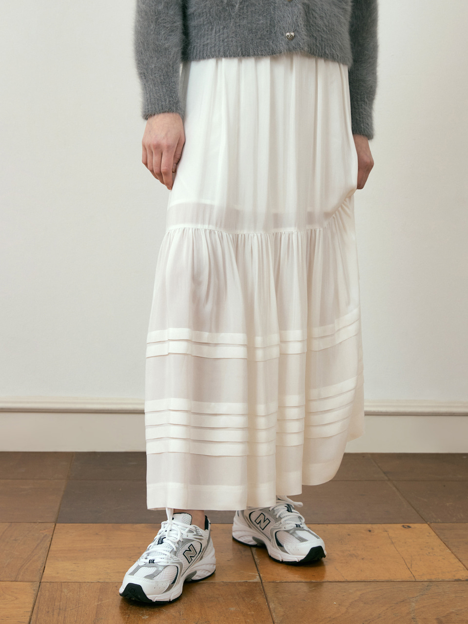 22FW Tierel Skirt (White)